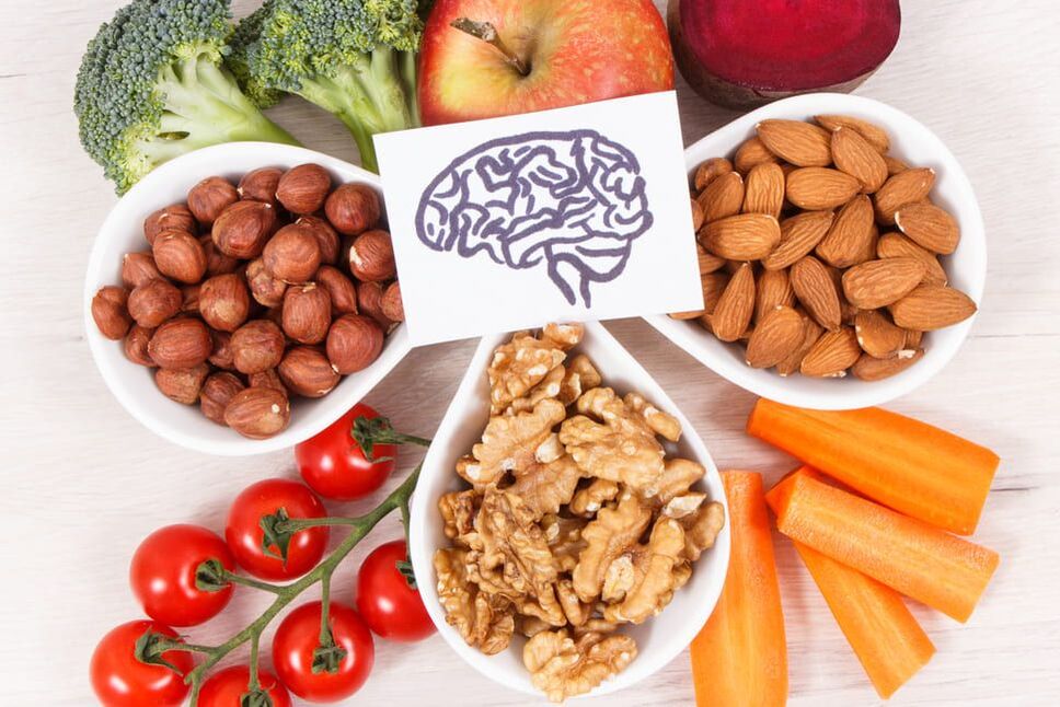 ořechy a zelenina jsou dobré pro paměť a mozek